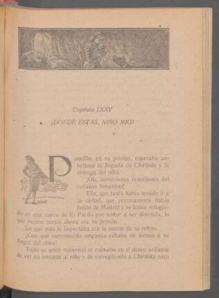 Capítulo LXXV - ¿Donde estas, niño mio?