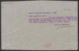Brief an Heinrich Dessauer : 08.09.1916