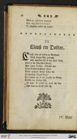 III. Claus ein Doktor