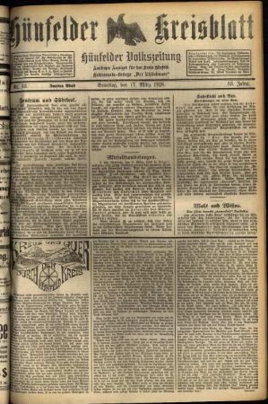 Zweite Ausgabe vom Samstag, den 17. März 1928.