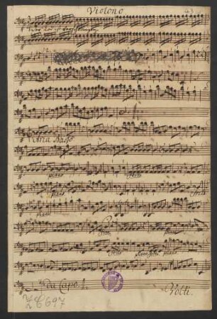 Violono (e Violoncello & Bassono obl.)