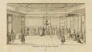 Audienz des Grafen von Flemming bei Kaiserin Amalia Wilhelmina 1719 in der Wiener Hofburg