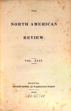 The North American review. 42. 1836