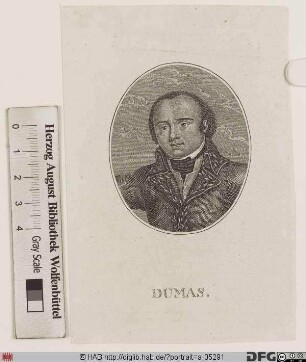 Bildnis Thomas-Alexandre Davy de La Pailleterie Dumas, gen. Alexandre D.