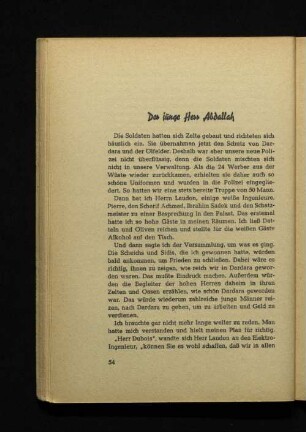 Der junge Herr Abdallah