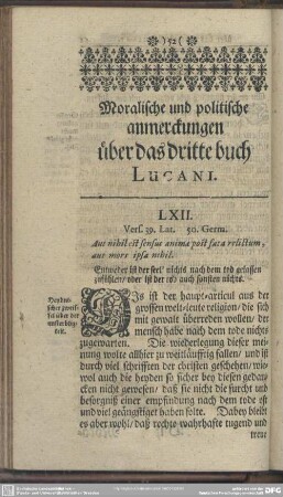 Moralische und politische anmerckungen über das dritte buch