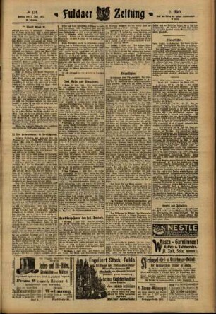 Zweite Ausgabe vom Freitag, den 02. Juni 1911.