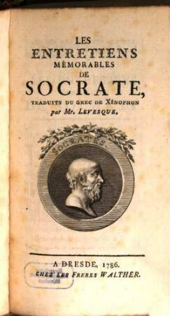 Les Entretiens Mémorables De Socrate