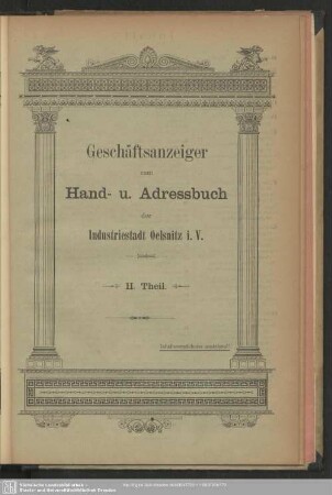 Anzeigen : Geschäftsanzeiger