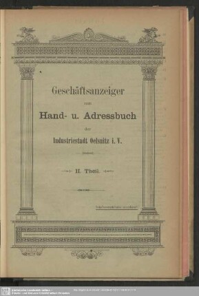 Anzeigen : Geschäftsanzeiger