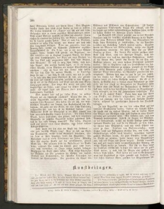 Kunstbeilagen.