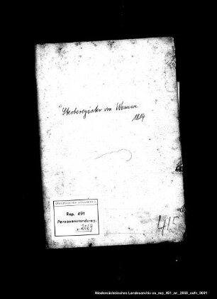 Wesuwe, Gemeinde, Sterberegister (letzter Eintrag: 07.08.1814) (Namensverzeichnis fehlt)