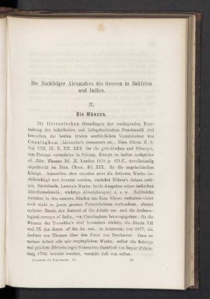 Die Nachfolger Alexanders des Grossen in Baktrien und Indien