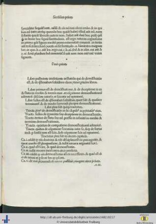 Liber posteriorum analecticorum aristotelis