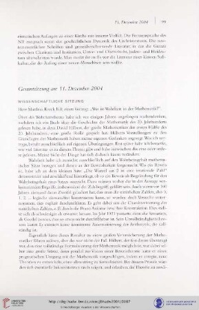 Was ist Wahrheit in der Mathematik?