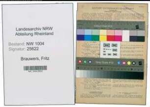 Entnazifizierung Fritz Brauwers , geb. 03.09.1890 (Buchhalter)