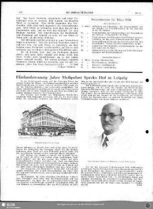 Steuertermine für März 1934