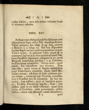 13-16, Thesis XIII - XV