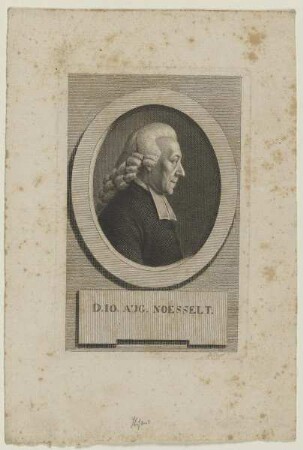 Bildnis des Johann August Noesselt