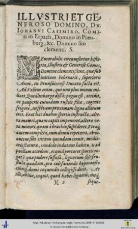 Illustri et Generoso Domino, Dn. Iohanni Casimiro…