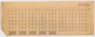 Haus des Rundfunks, Berlin-Charlottenburg: Sitzungssaal, Fensterwand, Ansicht 1:20