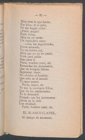 El blanco clavel.