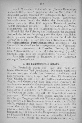 7. Die halböffentlichen Schulen.