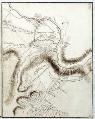 WHK 25 Deutscher Siebenjähriger Krieg 1756-1763: Plan des Gefechts bei Sandershausen, 23. Juli 1758