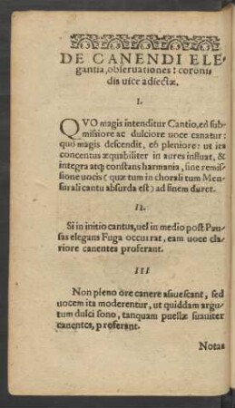 De Canendi Eelgantia, observationes: coronidis vice adiectae.