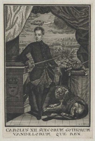 Bildnis des Carolus XII., König von Schweden