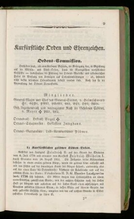 Kurfuerstliche Orden und Ehrenzeichen.