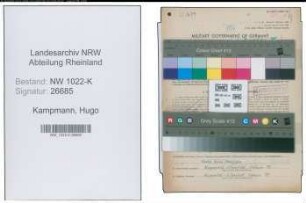 Entnazifizierung Hugo Kampmann , geb. 17.11.1909 (Techniker)