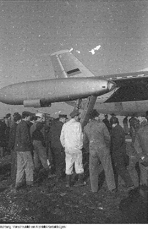 Dresden, Klotzsche. Düsenflugzeug B 152. Erster Start, 4. November (oder Dezember) 1958 - Fotografen Erich Höhne und Erich Pohl, u.a., 1958