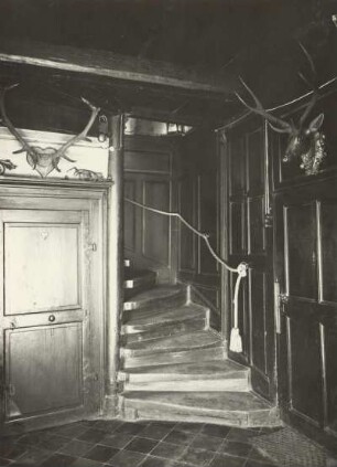 Oberwartha, Klostergut, Herrenhaus, Inneres, Aufgang