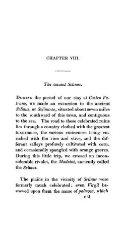 CHAP. VIII. - The ancient Selinus