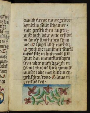 Miniatur (Bas-de-page): Blütenzweige