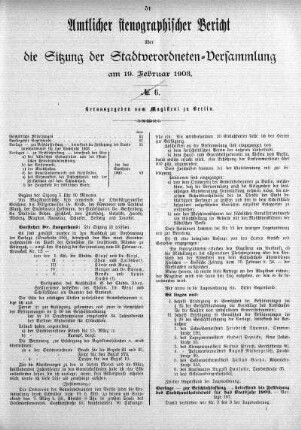 No. 6, 19. Februar 1903