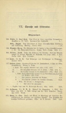 VII. Sprache und Litteratur