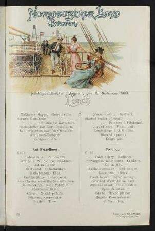 Lunch auf der "Bayern"