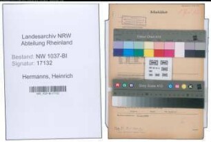 Entnazifizierung Heinrich Hermanns , geb. 03.08.1906 (Steuersekretaer)