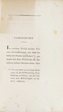 Vorbericht