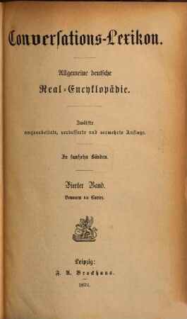 Brockhaus' Conversations-Lexicon : Vollständig in 15 Bänden. 4
