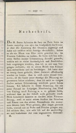 Nachschrift.