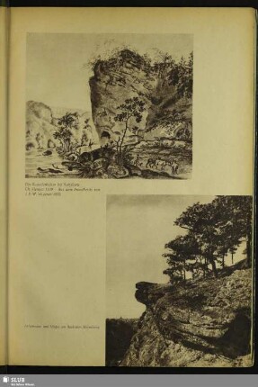 Der Backofenfelsen bei Hainsberg - Ch. Klengel 1799