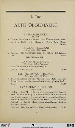 Alte Ölgemälde (Nr. 1-34)