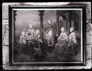 Schloß; Familienportrait, Ölbild