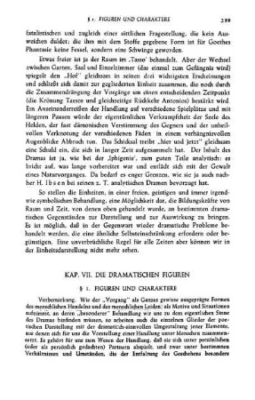 Kap. VII. Die Dramatischen Figuren