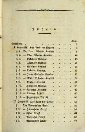 Handbuch der Statistik und Geographie des Großfürstenthums Siebenbürgen. 3, Geographie