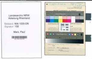 Entnazifizierung Paul Marx , geb. 31.05.1901 (Bauhelfer)