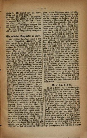 Straubinger Tagblatt. Unterhaltungsblatt zum Straubinger Tagblatt, 1868